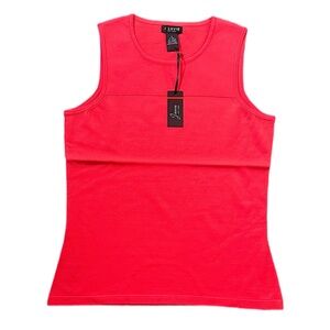 J’Envie Tank Top Blouse Hot Pink Coral Summer Spring Women’s Size S NWT